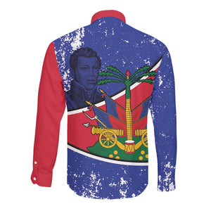 Republic of Haiti 1806-1820 Long Sleeve Button Shirt Alexandre Petion With Coat Of Arms - African Pride