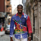 Republic of Haiti 1806-1820 Long Sleeve Button Shirt Alexandre Petion With Coat Of Arms - African Pride