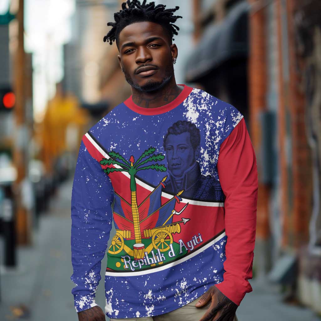 Republic of Haiti 1806-1820 Long Sleeve Shirt Alexandre Petion With Coat Of Arms - African Pride