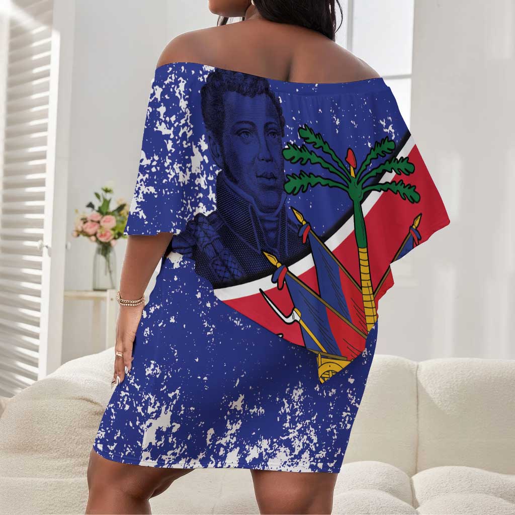 Republic of Haiti 1806-1820 Off Shoulder Short Dress Alexandre Petion With Coat Of Arms - African Pride