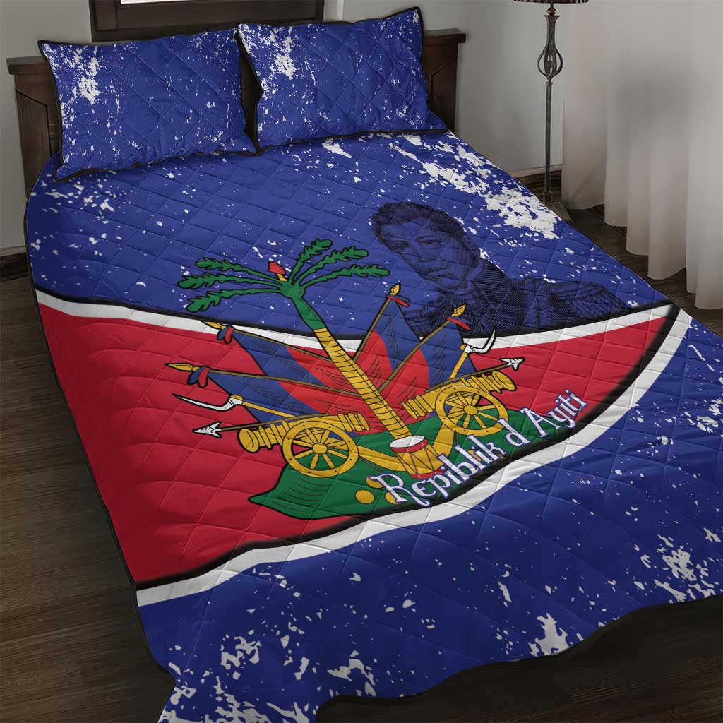 Republic of Haiti 1806-1820 Quilt Bed Set Alexandre Petion With Coat Of Arms - African Pride