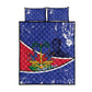 Republic of Haiti 1806-1820 Quilt Bed Set Alexandre Petion With Coat Of Arms - African Pride