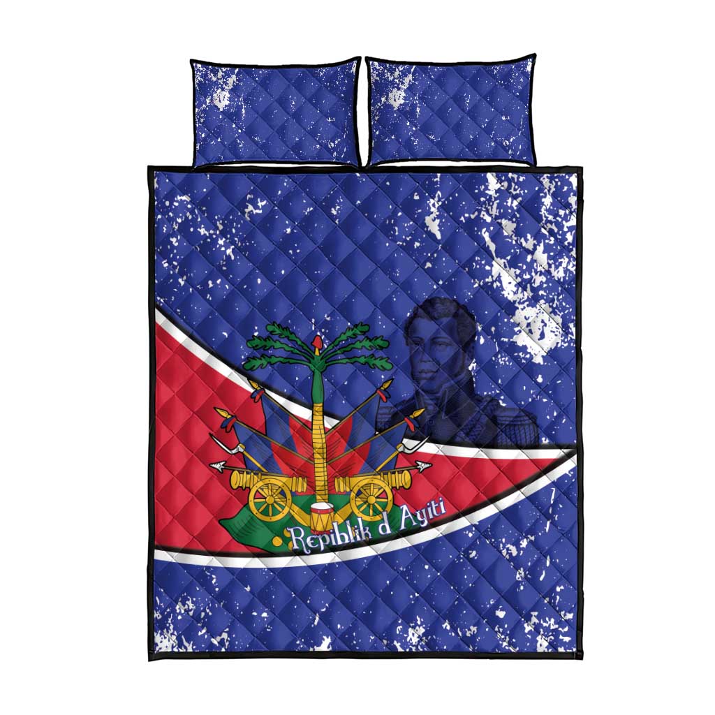 Republic of Haiti 1806-1820 Quilt Bed Set Alexandre Petion With Coat Of Arms - African Pride