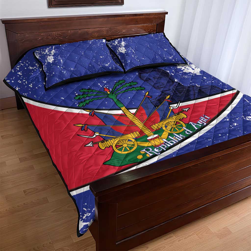 Republic of Haiti 1806-1820 Quilt Bed Set Alexandre Petion With Coat Of Arms - African Pride