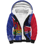 Republic of Haiti 1806-1820 Sherpa Hoodie Alexandre Petion With Coat Of Arms - African Pride