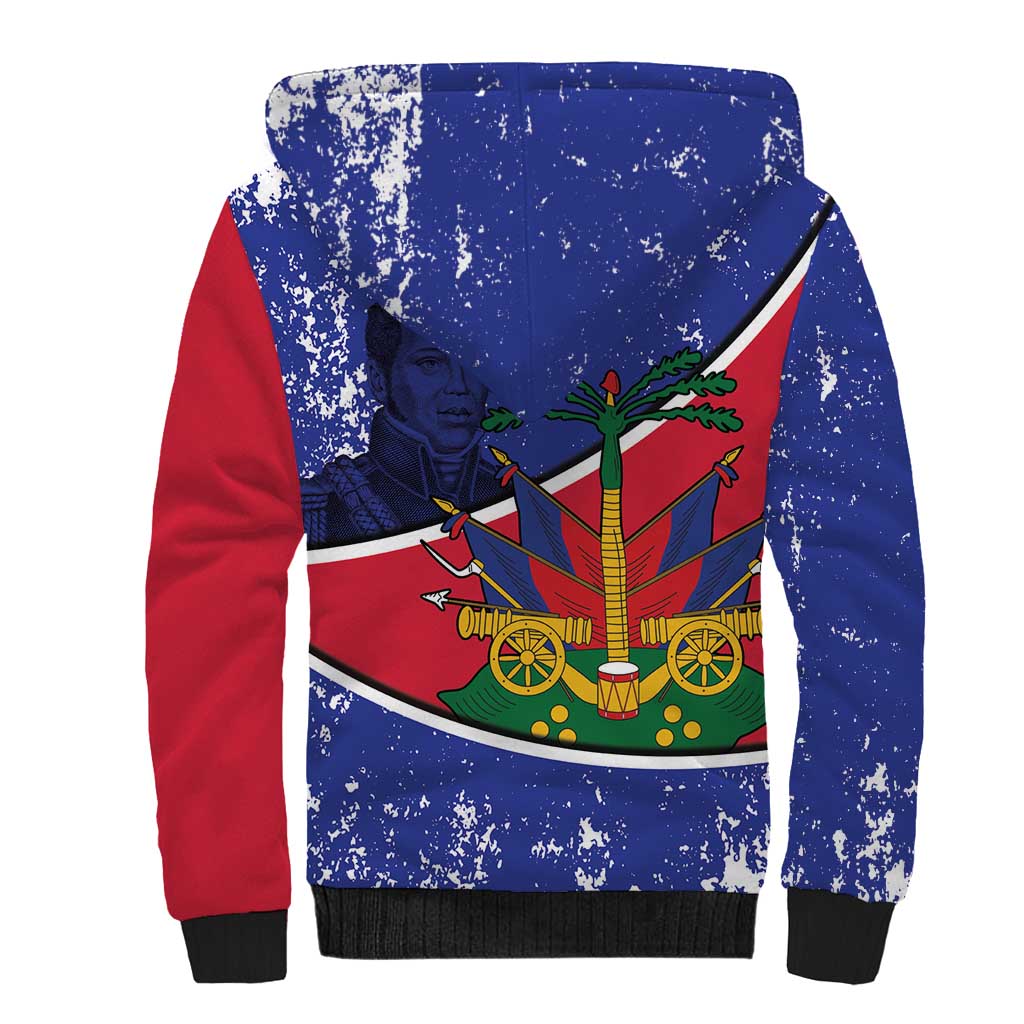 Republic of Haiti 1806-1820 Sherpa Hoodie Alexandre Petion With Coat Of Arms - African Pride