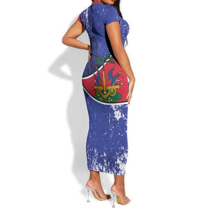 Republic of Haiti 1806-1820 Short Sleeve Bodycon Dress Alexandre Petion With Coat Of Arms LT14