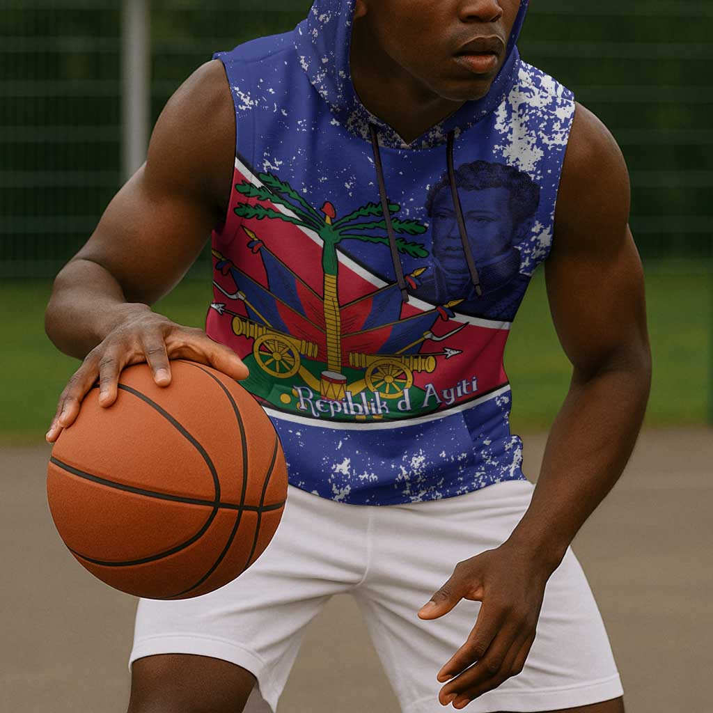 Republic of Haiti 1806-1820 Sleeveless Hoodie Alexandre Petion With Coat Of Arms - African Pride