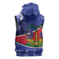 Republic of Haiti 1806-1820 Sleeveless Zip Hoodie Alexandre Petion With Coat Of Arms - African Pride