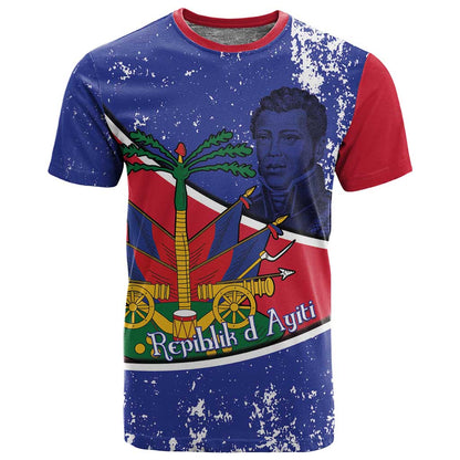 Republic of Haiti 1806-1820 T shirt Alexandre Petion With Coat Of Arms - African Pride