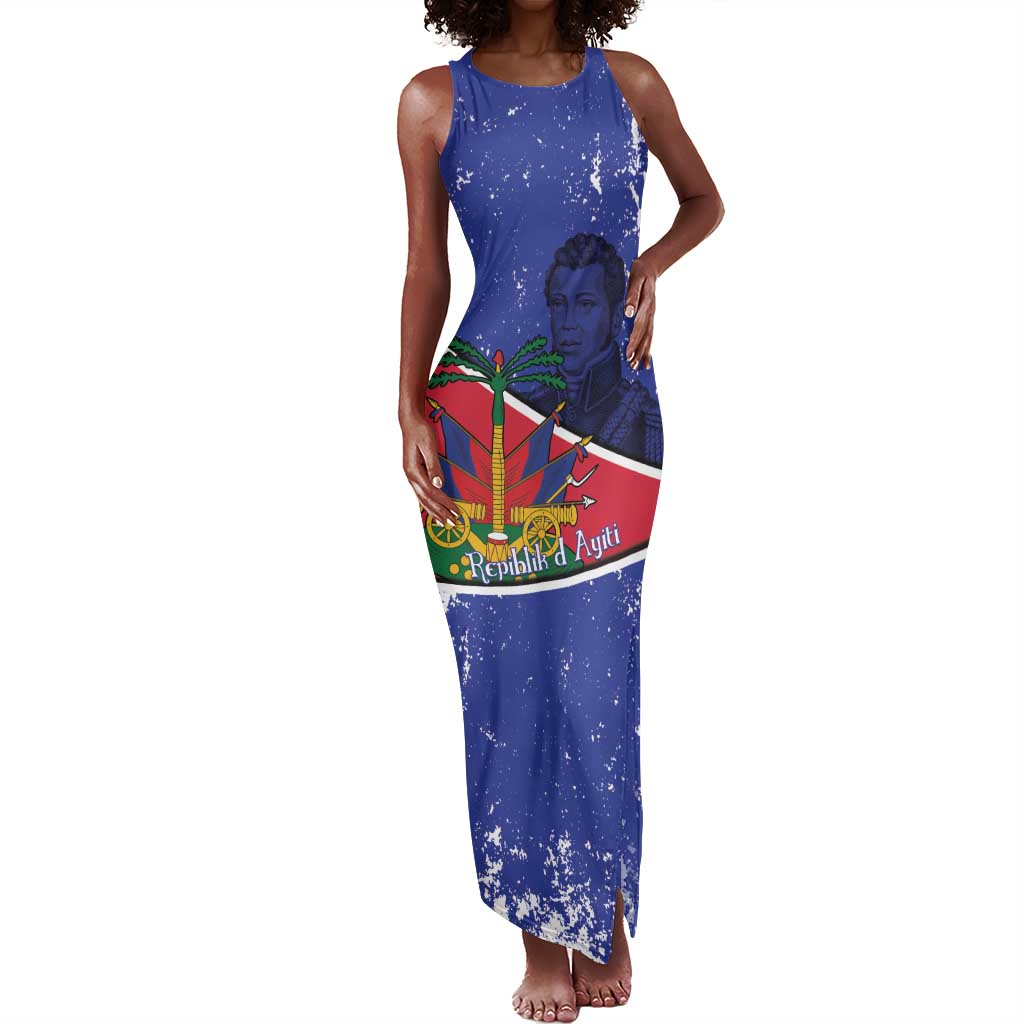 Republic of Haiti 1806-1820 Tank Maxi Dress Alexandre Petion With Coat Of Arms - African Pride