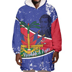 Republic of Haiti 1806-1820 Wearable Blanket Hoodie Alexandre Petion With Coat Of Arms - African Pride