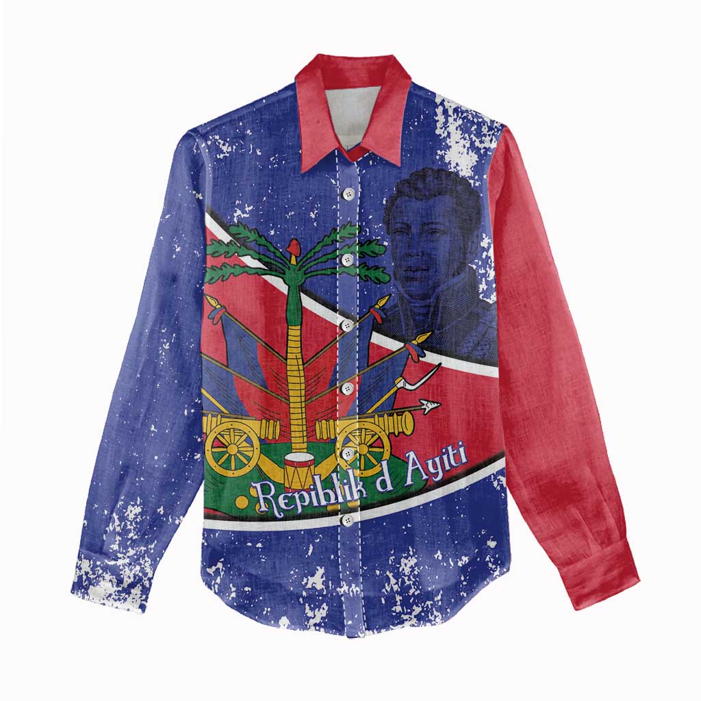Republic of Haiti 1806-1820 Women Casual Shirt Alexandre Petion With Coat Of Arms - African Pride