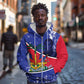 Republic of Haiti 1806-1820 Zip Hoodie Alexandre Petion With Coat Of Arms - African Pride