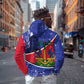 Republic of Haiti 1806-1820 Zip Hoodie Alexandre Petion With Coat Of Arms - African Pride