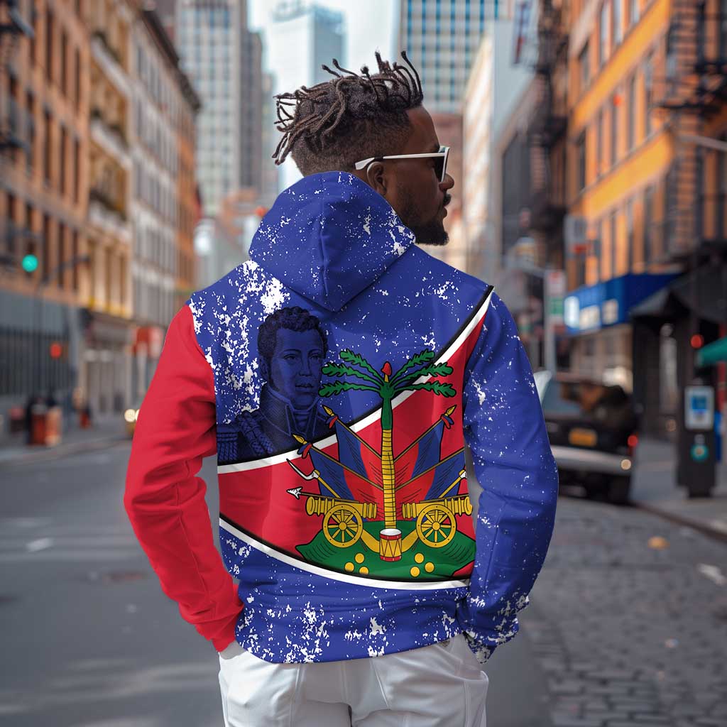 Republic of Haiti 1806-1820 Zip Hoodie Alexandre Petion With Coat Of Arms - African Pride