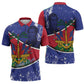 Republic of Haiti 1806-1820 Zipper Polo Shirt Alexandre Petion With Coat Of Arms - African Pride