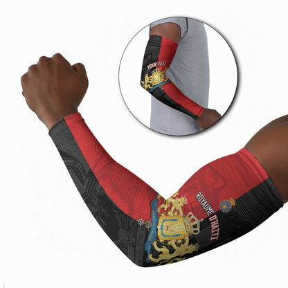 Personalized Kingdom of Haiti Arm Sleeves Sans-Souci Palace Flag Style - African Pride