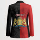 Personalized Kingdom of Haiti Blazer Sans-Souci Palace Flag Style - African Pride