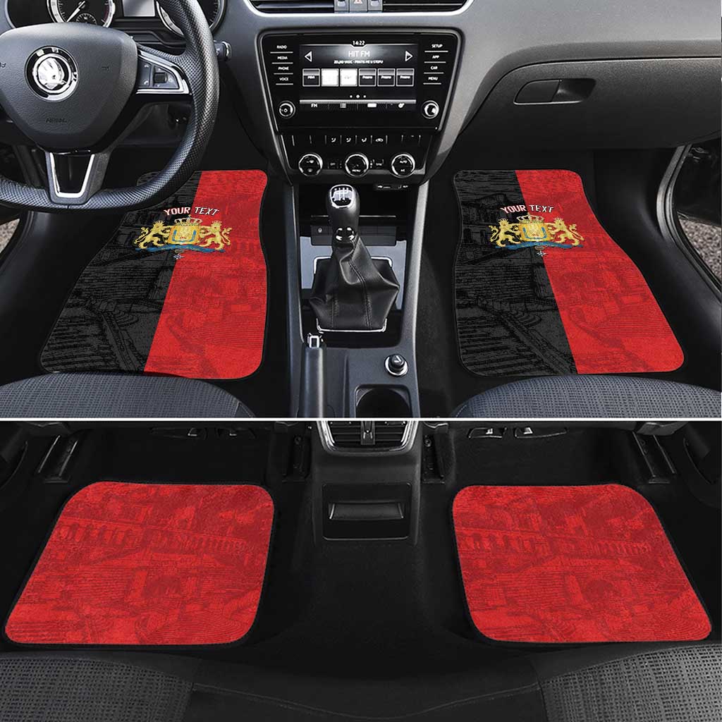 Personalized Kingdom of Haiti Car Mats Sans-Souci Palace Flag Style - African Pride