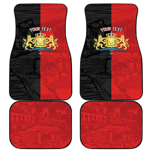 Personalized Kingdom of Haiti Car Mats Sans-Souci Palace Flag Style - African Pride