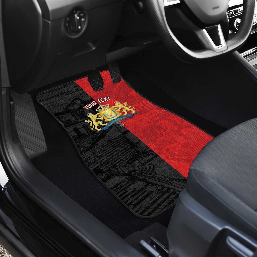 Personalized Kingdom of Haiti Car Mats Sans-Souci Palace Flag Style - African Pride