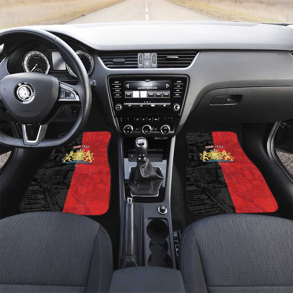 Personalized Kingdom of Haiti Car Mats Sans-Souci Palace Flag Style - African Pride