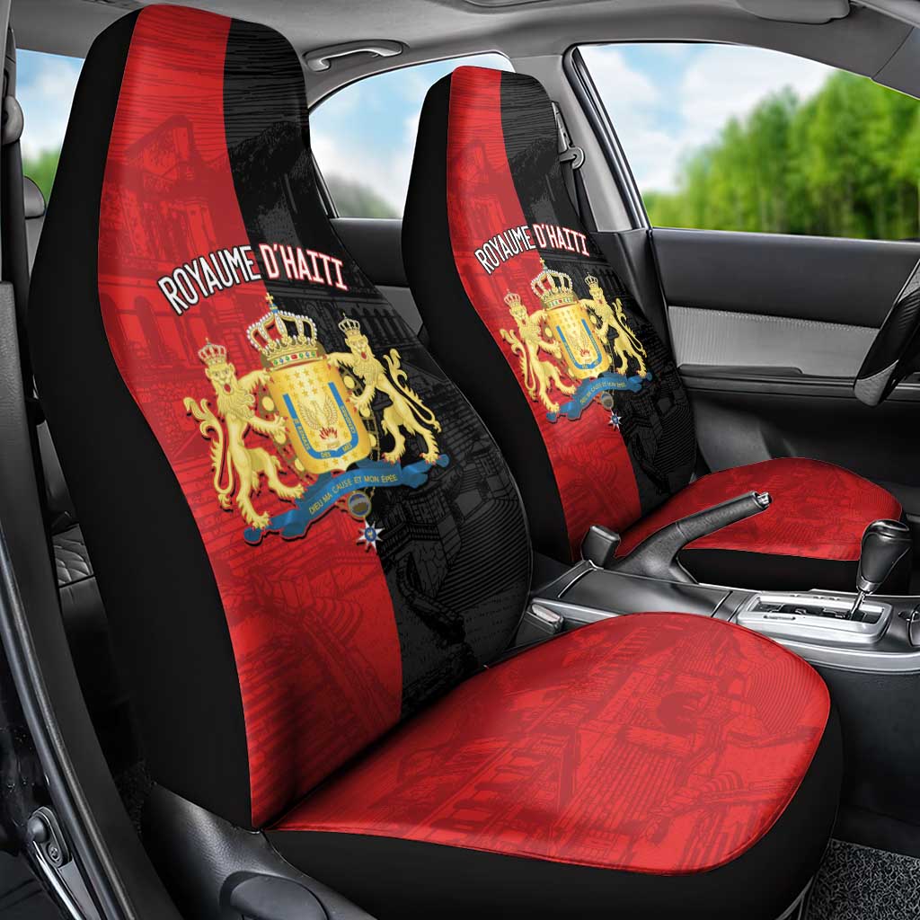 Kingdom of Haiti Car Seat Cover Sans-Souci Palace Flag Style - African Pride