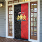 Personalized Kingdom of Haiti Door Cover Sans-Souci Palace Flag Style - African Pride