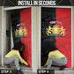 Personalized Kingdom of Haiti Door Cover Sans-Souci Palace Flag Style - African Pride
