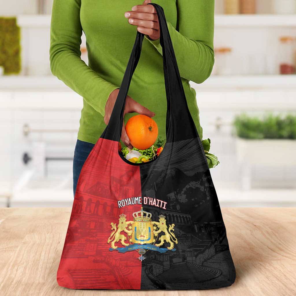 Kingdom of Haiti Grocery Bag Sans-Souci Palace Flag Style - African Pride