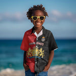 Personalized Kingdom of Haiti Kid Hawaiian Shirt Sans-Souci Palace Flag Style LT14