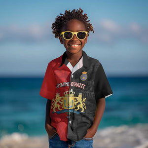 Personalized Kingdom of Haiti Kid Hawaiian Shirt Sans-Souci Palace Flag Style LT14