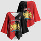Personalized Kingdom of Haiti Kimono Sleeve Blouse Sans-Souci Palace Flag Style - African Pride