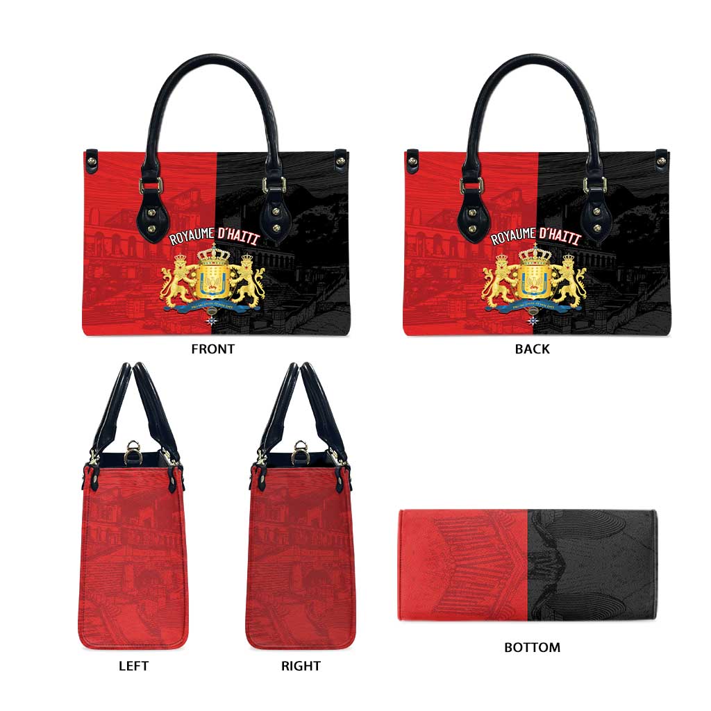 Kingdom of Haiti Leather Bag Sans-Souci Palace Flag Style - African Pride