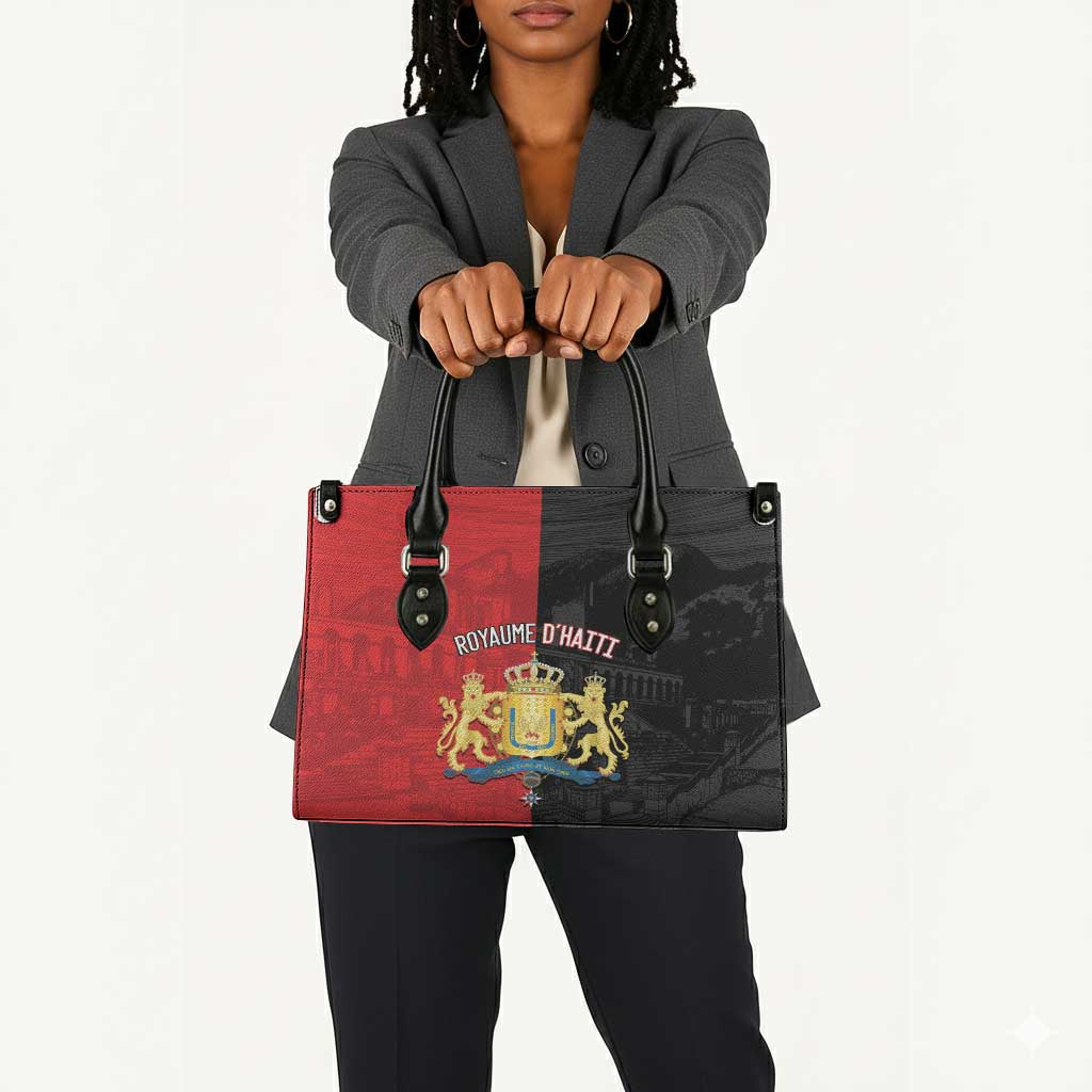 Kingdom of Haiti Leather Bag Sans-Souci Palace Flag Style - African Pride