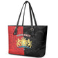 Kingdom of Haiti Leather Tote Bag Sans-Souci Palace Flag Style - African Pride