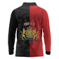 Personalized Kingdom of Haiti Long Sleeve Polo Shirt Sans-Souci Palace Flag Style - African Pride