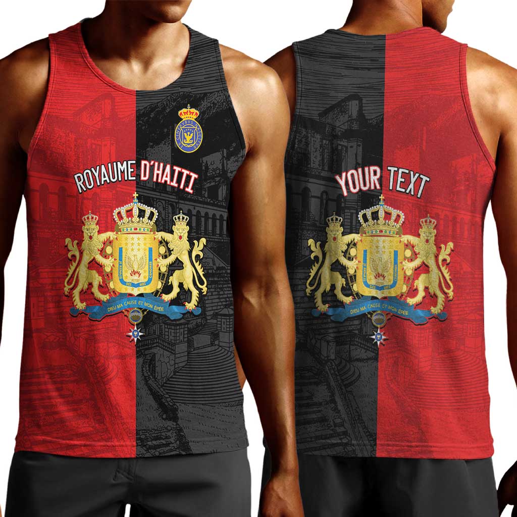 Personalized Kingdom of Haiti Men Tank Top Sans-Souci Palace Flag Style - African Pride