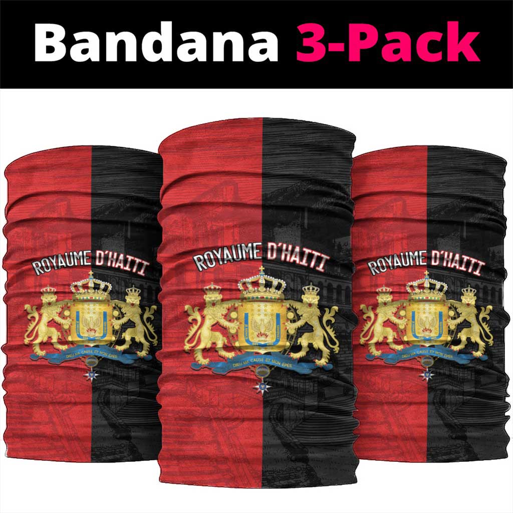 Kingdom of Haiti Neck Gaiter Sans-Souci Palace Flag Style - African Pride