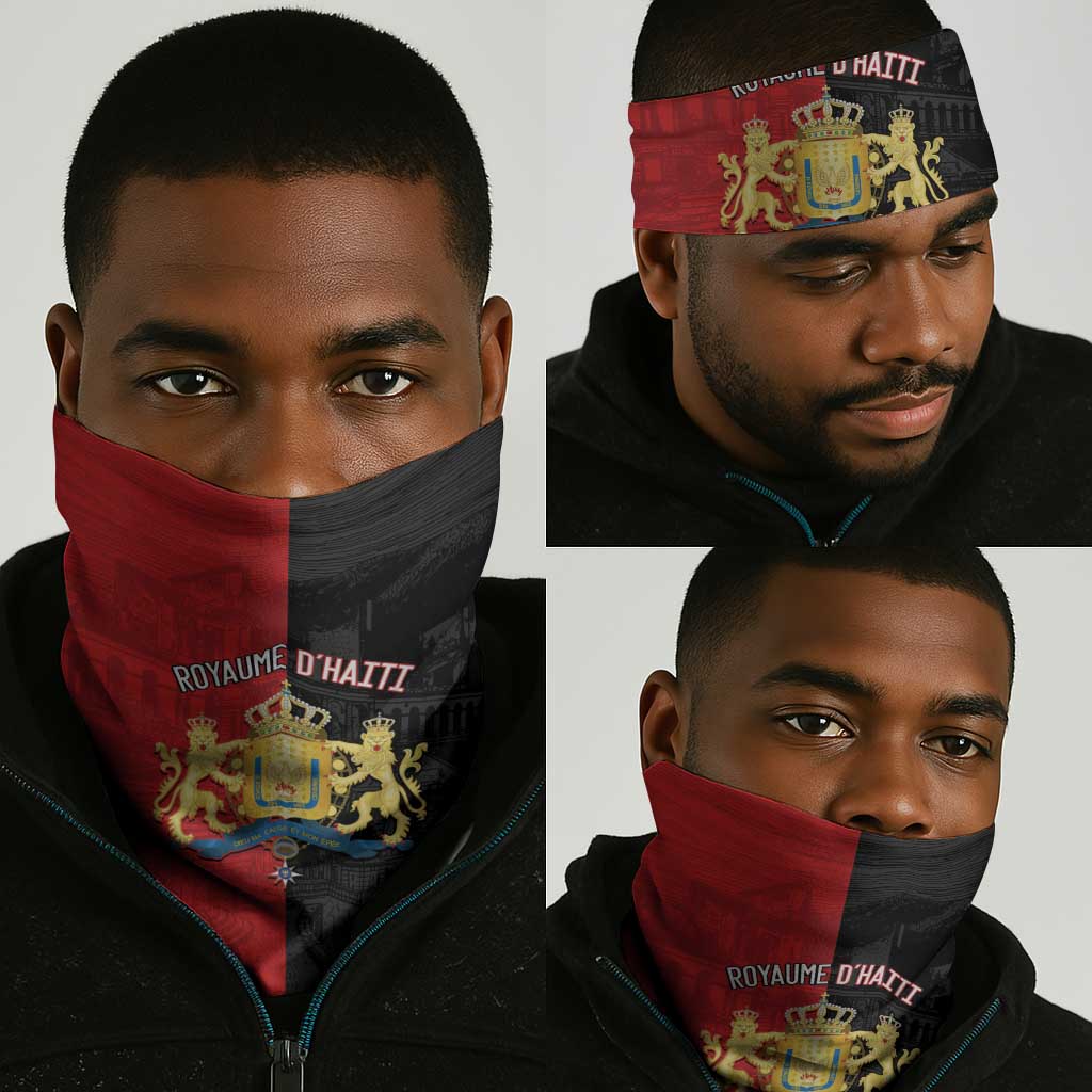 Kingdom of Haiti Neck Gaiter Sans-Souci Palace Flag Style - African Pride