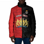Personalized Kingdom of Haiti Padded Jacket Sans-Souci Palace Flag Style - African Pride