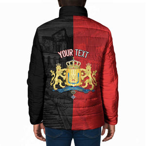 Personalized Kingdom of Haiti Padded Jacket Sans-Souci Palace Flag Style - African Pride