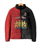 Personalized Kingdom of Haiti Padded Jacket Sans-Souci Palace Flag Style - African Pride
