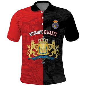 Personalized Kingdom of Haiti Polo Shirt Sans-Souci Palace Flag Style LT14