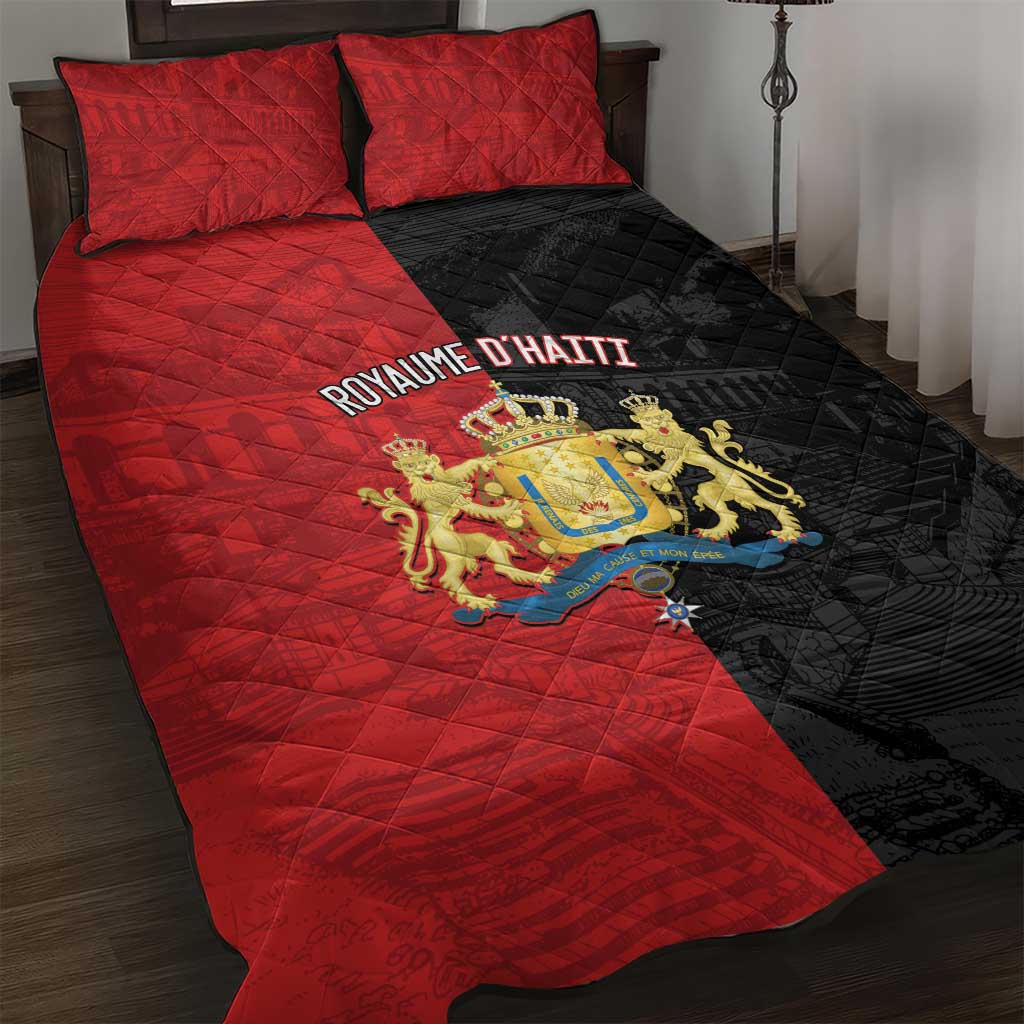 Kingdom of Haiti Quilt Bed Set Sans-Souci Palace Flag Style - African Pride