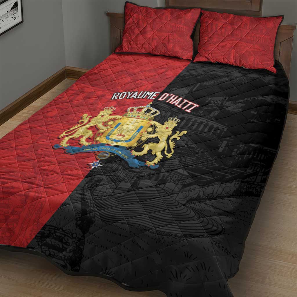 Kingdom of Haiti Quilt Bed Set Sans-Souci Palace Flag Style - African Pride