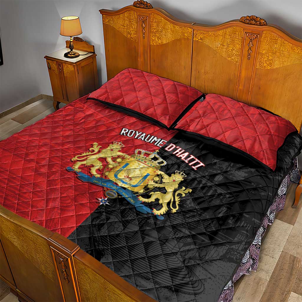 Kingdom of Haiti Quilt Bed Set Sans-Souci Palace Flag Style - African Pride