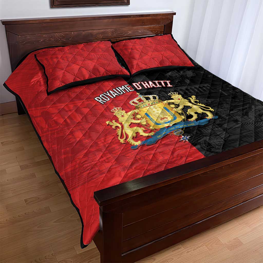 Kingdom of Haiti Quilt Bed Set Sans-Souci Palace Flag Style - African Pride