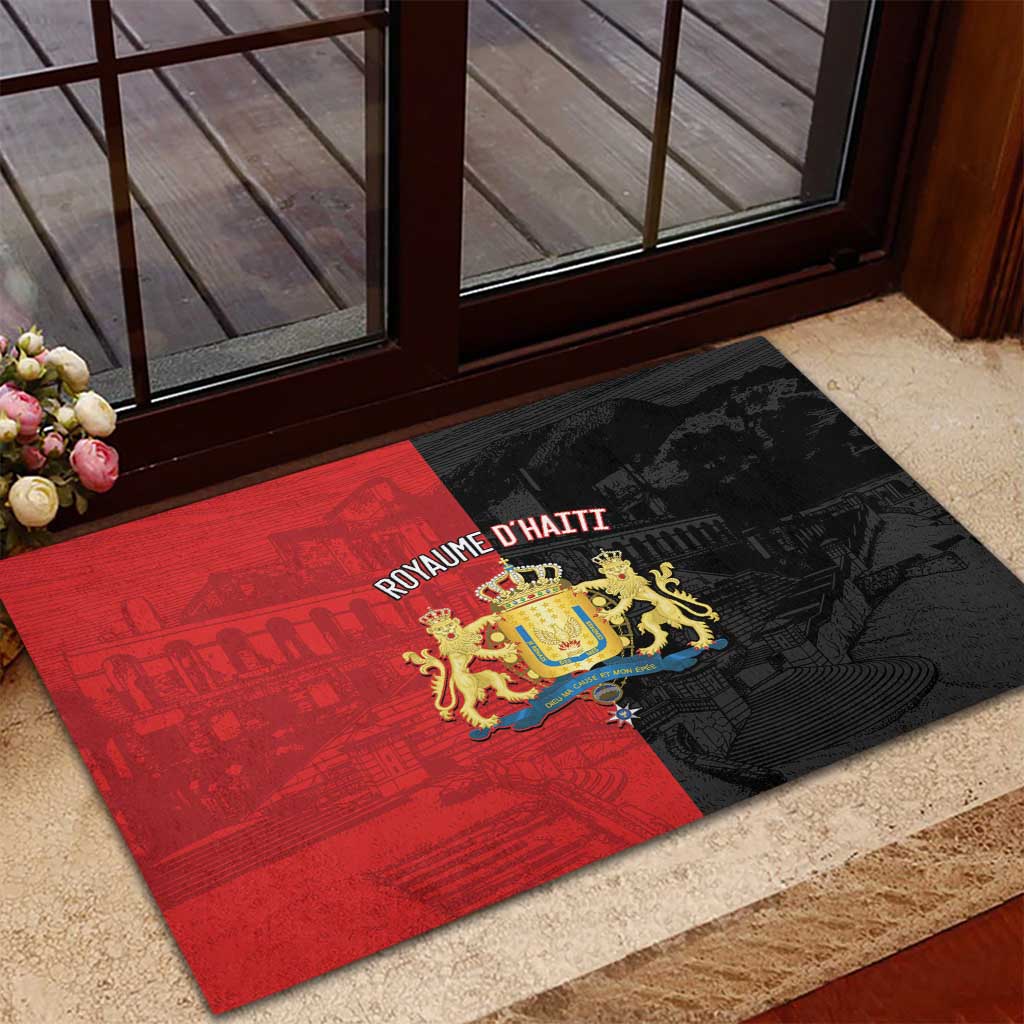 Kingdom of Haiti Rubber Doormat Sans-Souci Palace Flag Style - African Pride